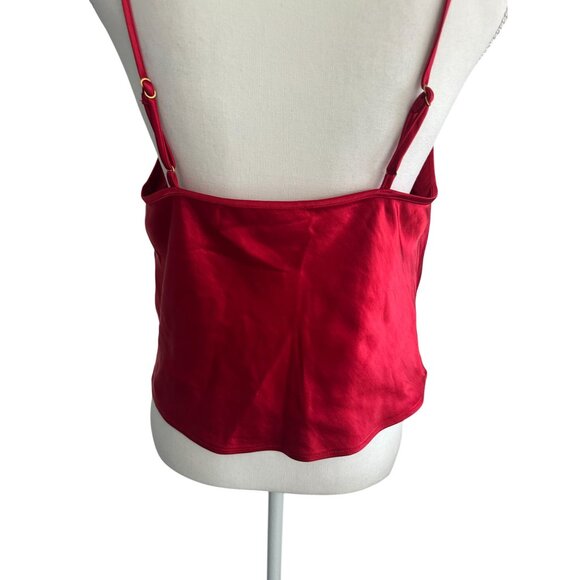 LOVERS AND FRIENDS Red Draped Tank Top Blouse Size Medium - Picture 7 of 10